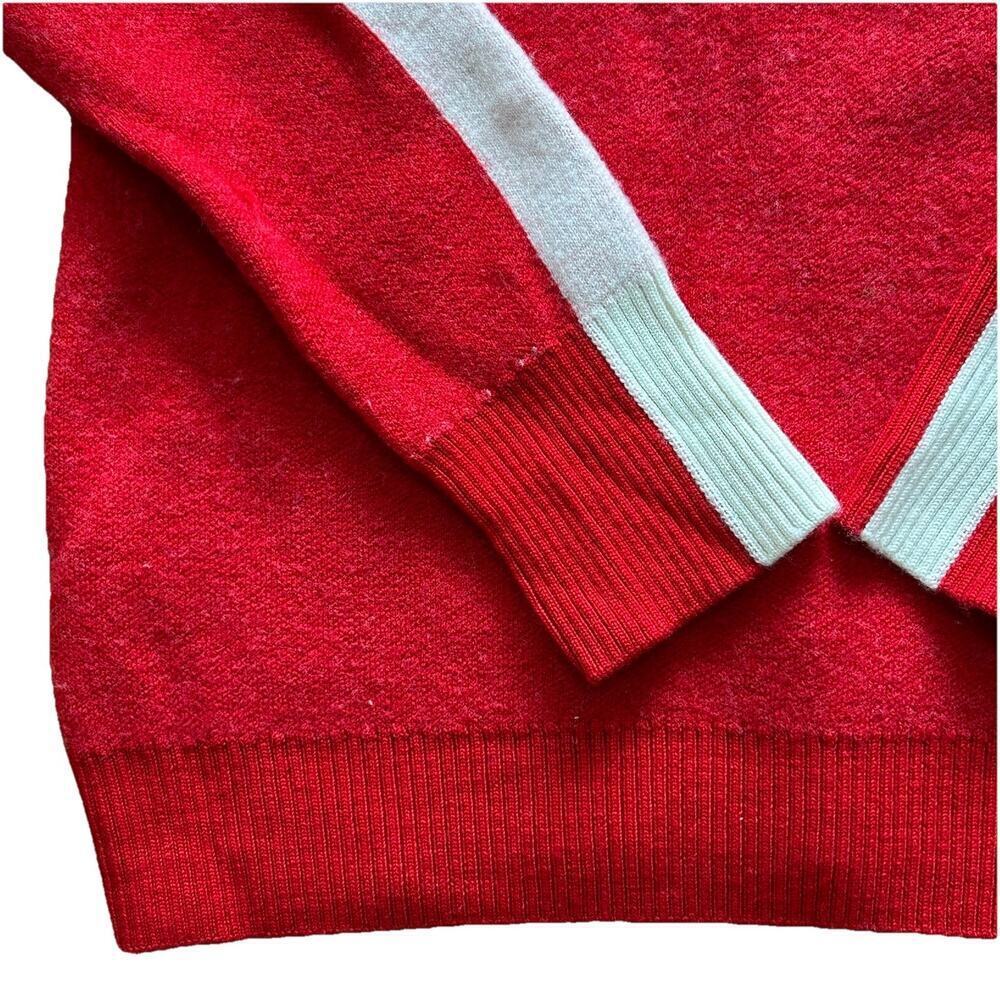 Aspen Snow Society 100% Italian Merino Wool Turtleneck Sweater Womens Medium Red - Picture 5 of 9